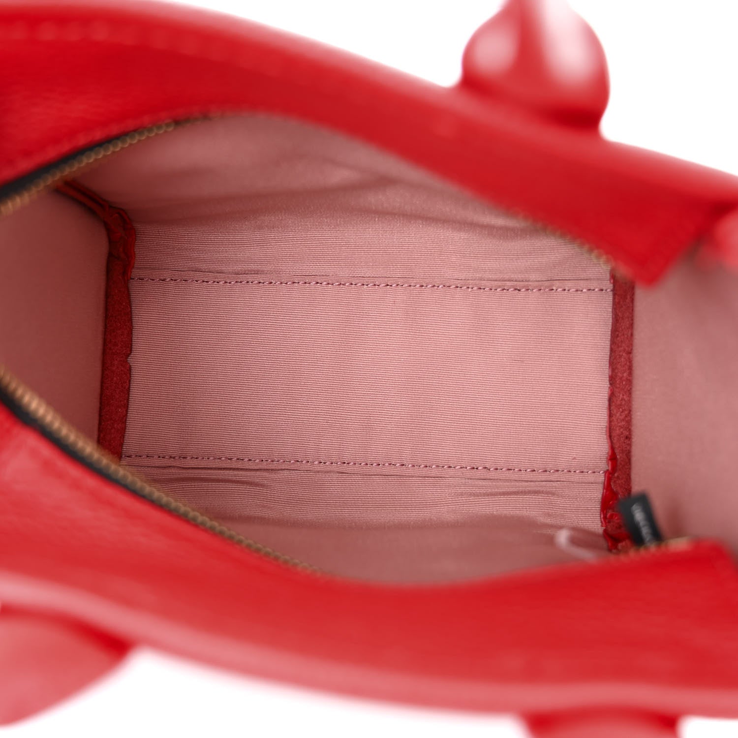 Marc Jacobs Grained Calfskin Mini The Tote Bag Red 5 of 11
