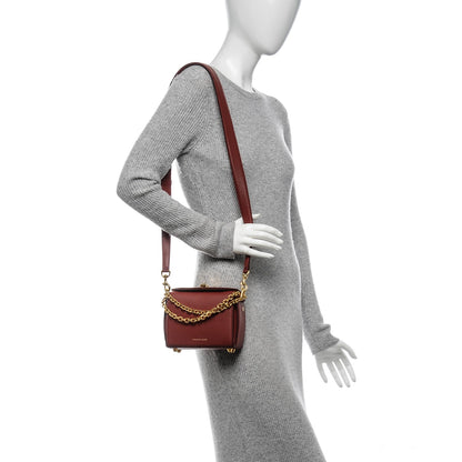 Alexander McQueen Silky Amish Grained Goatskin Box Shoulder Bag 16 Lacquered Red 2 of 7