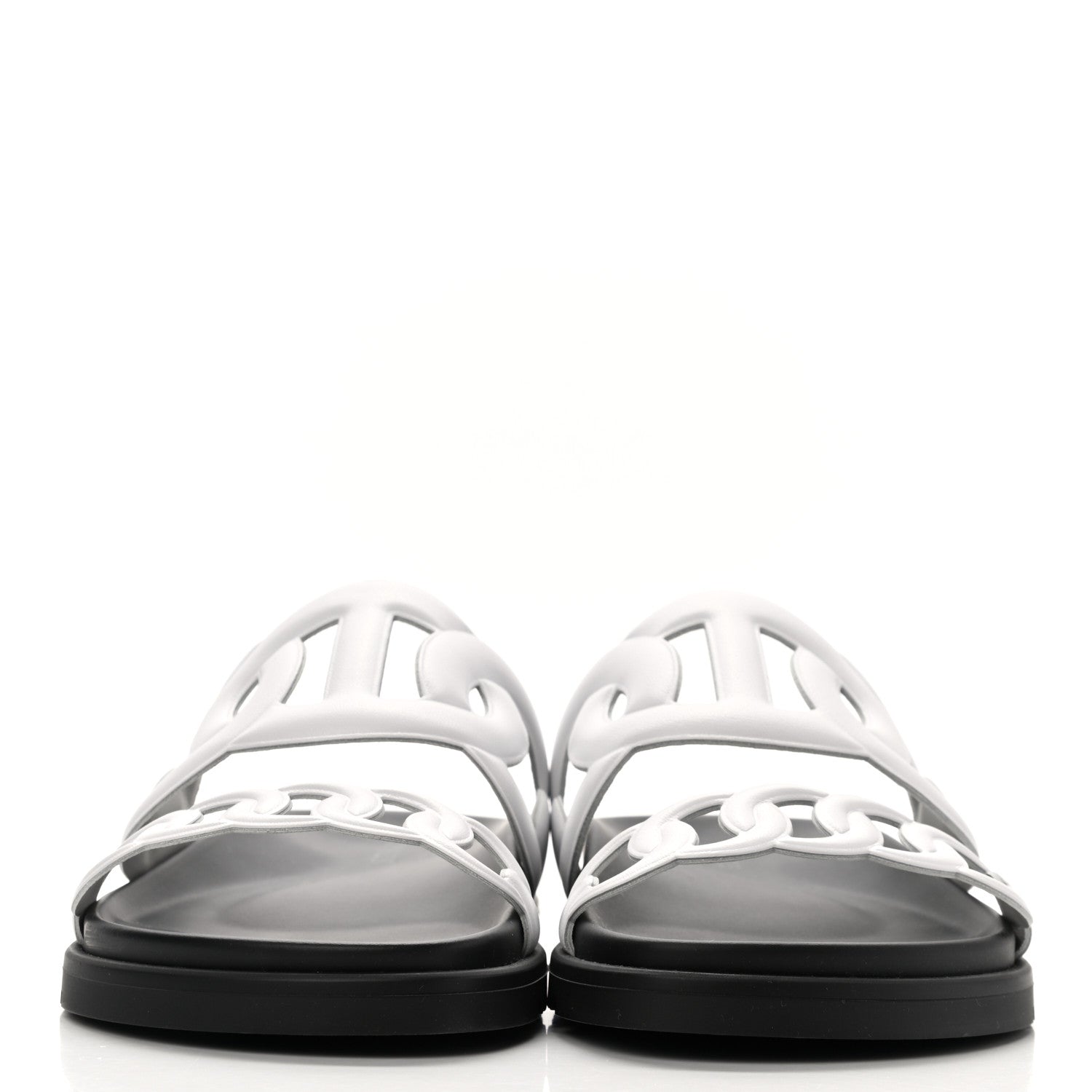 Hermes Nappa Womens Extra Sandals 35 White 2 of 9