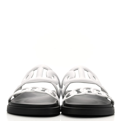 Hermes Nappa Womens Extra Sandals 35 White 2 of 9