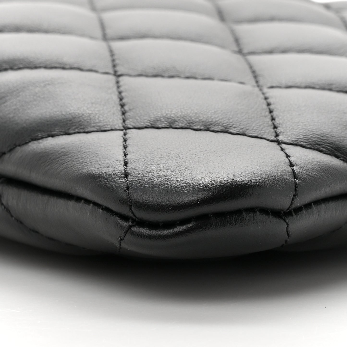 Lambskin Quilted Crossbody Bag Black