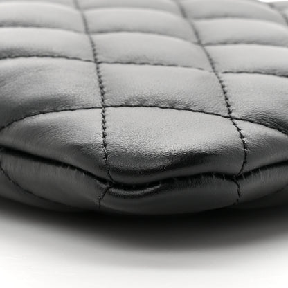 Chanel Lambskin Quilted Crossbody Bag Black 10 of 10