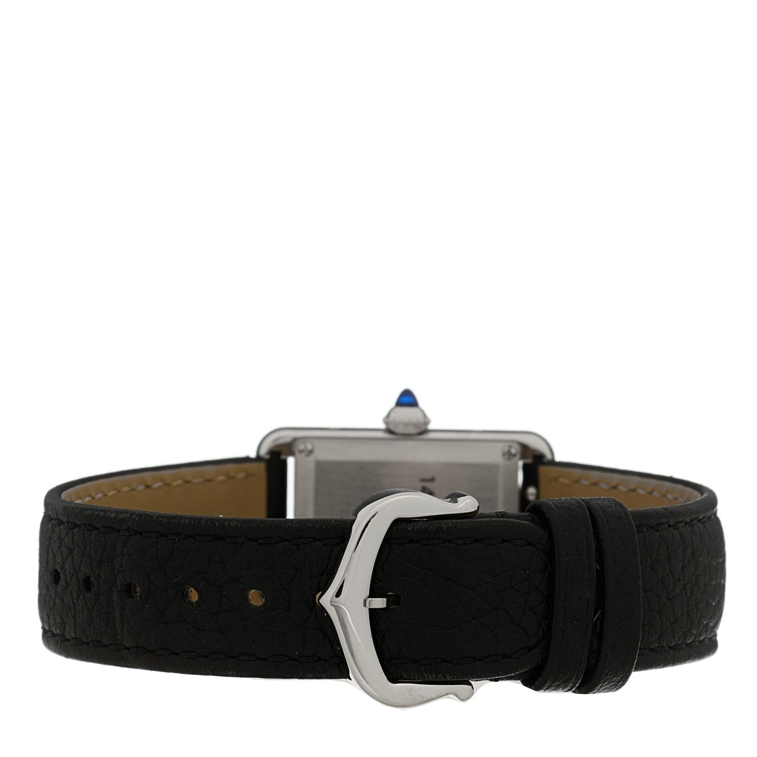 Cartier Stainless Steel Calfskin 22mm Must de Cartier Tank Quartz Watch 3 of 5