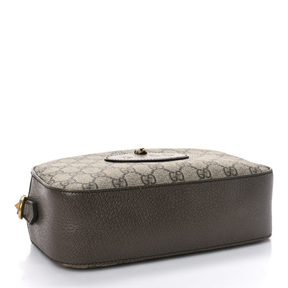 Gucci GG Supreme Monogram Web Neo Vintage Shoulder Bag Beige New Acero Crop 4 of 9