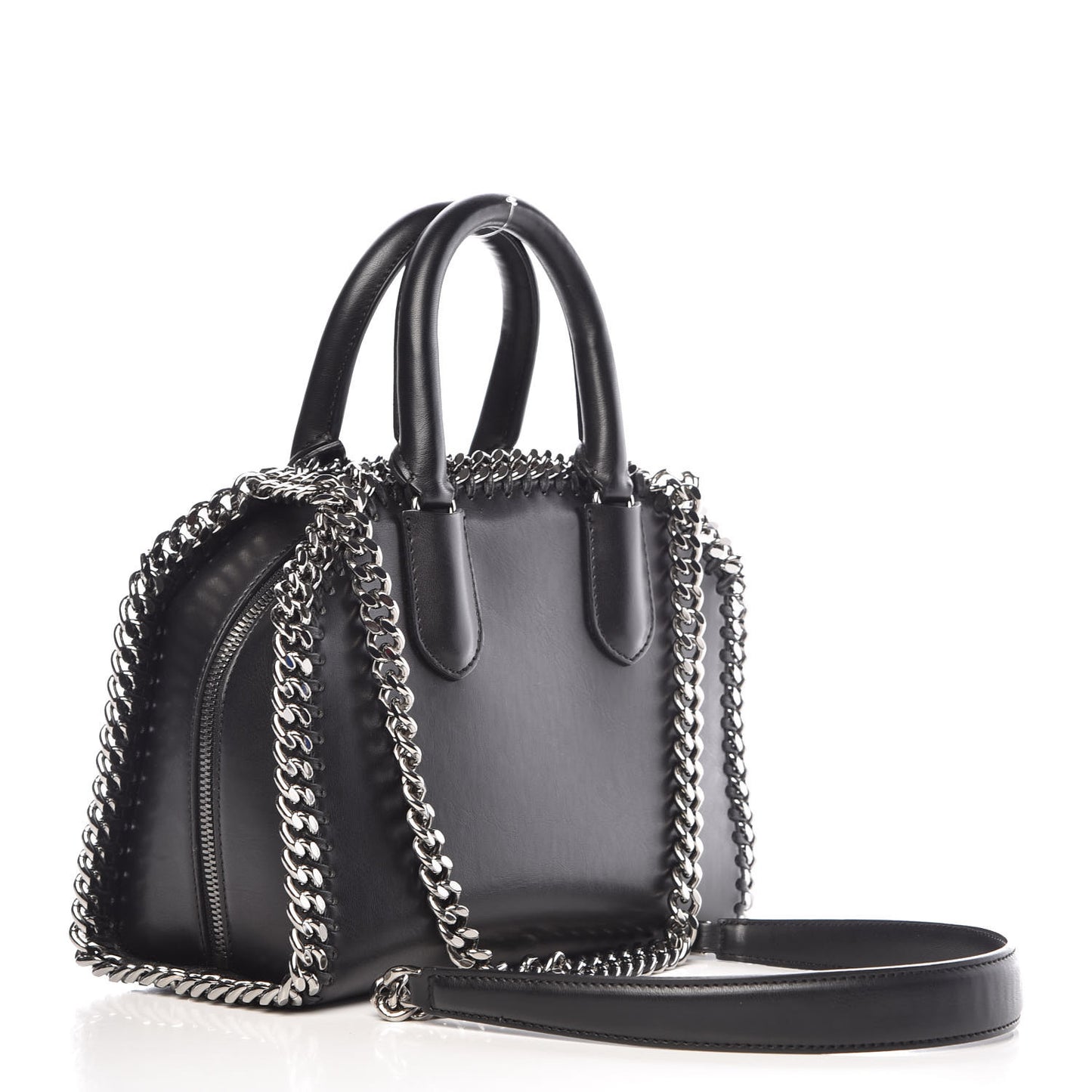 Eco Alter Nappa Mini Falabella Box Top Handle Bag Black
