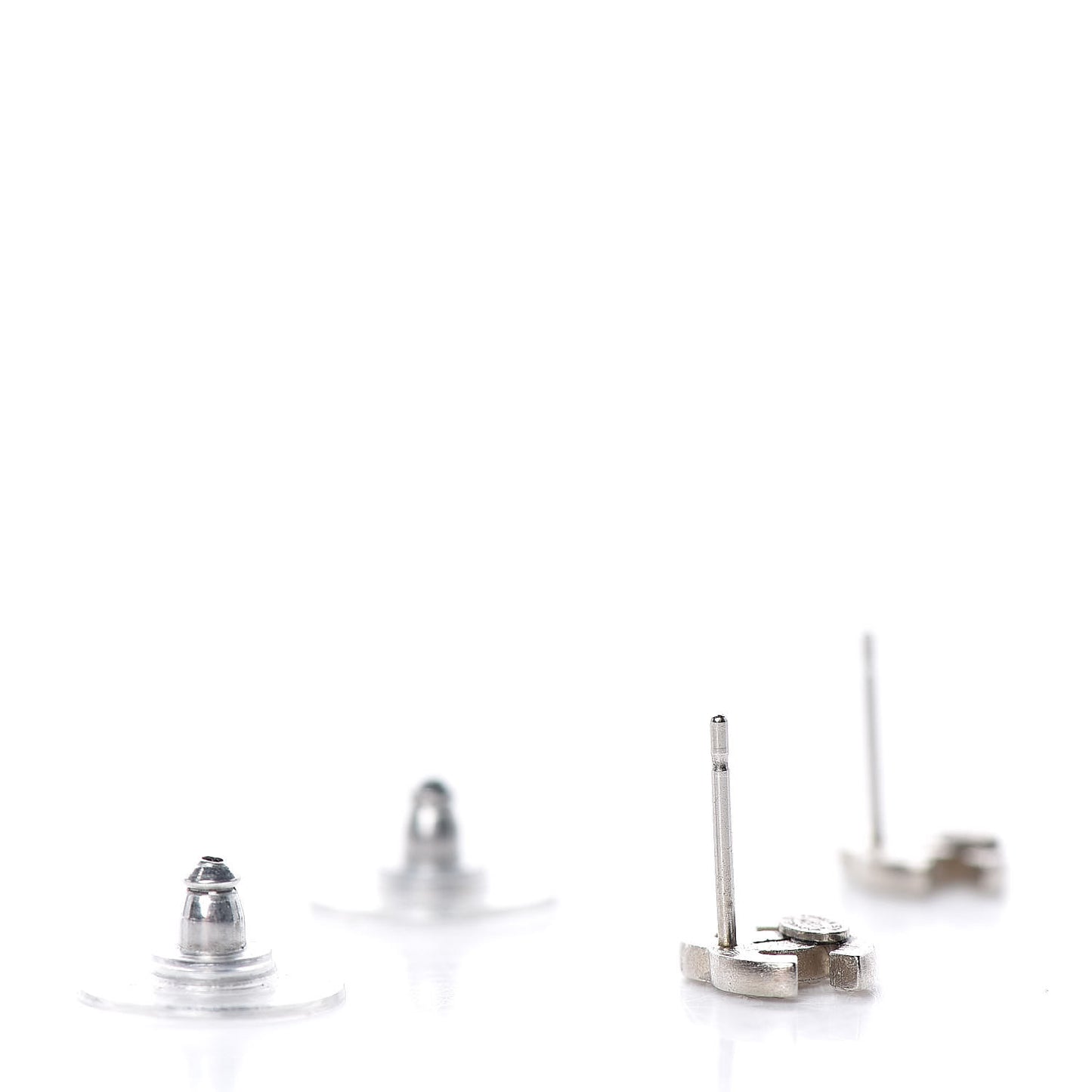 Crystal Mini Timeless CC Earrings Silver