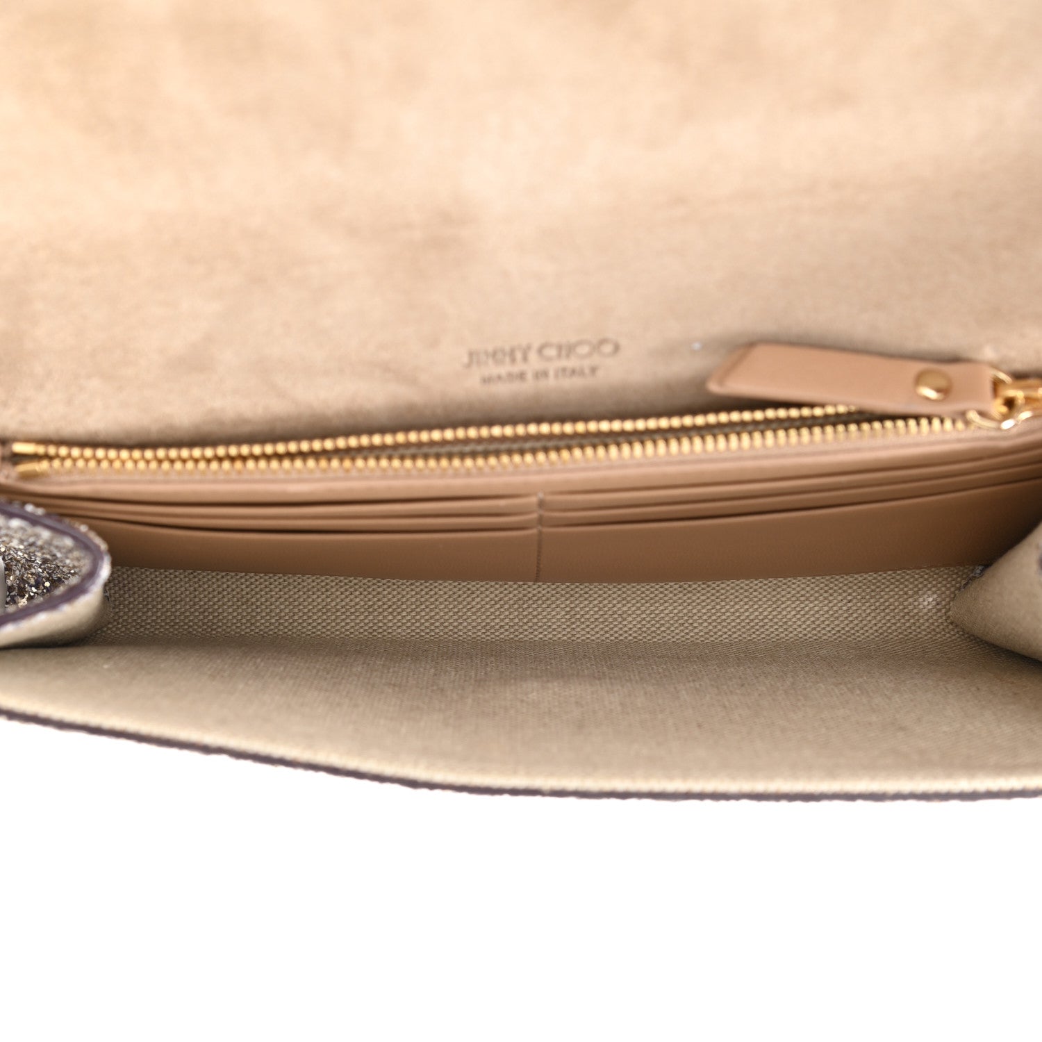 Jimmy Choo Glitter Emmie Clutch Gold Multicolor 5 of 8