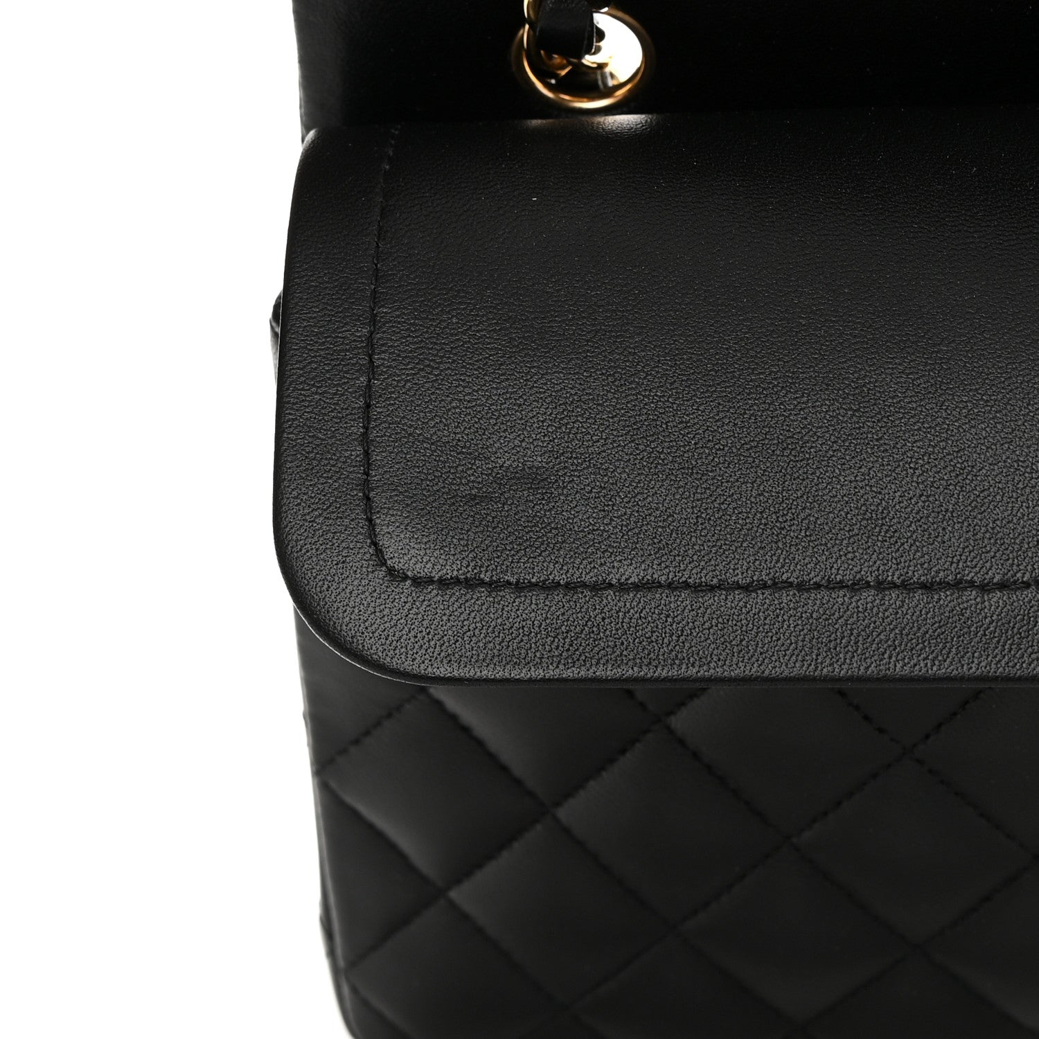 Chanel Lambskin Quilted Medium Double Flap Black 11 of 14