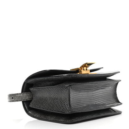 Celine Lizard Small Classic Box Flap Bag Dark Taupe 4 of 9