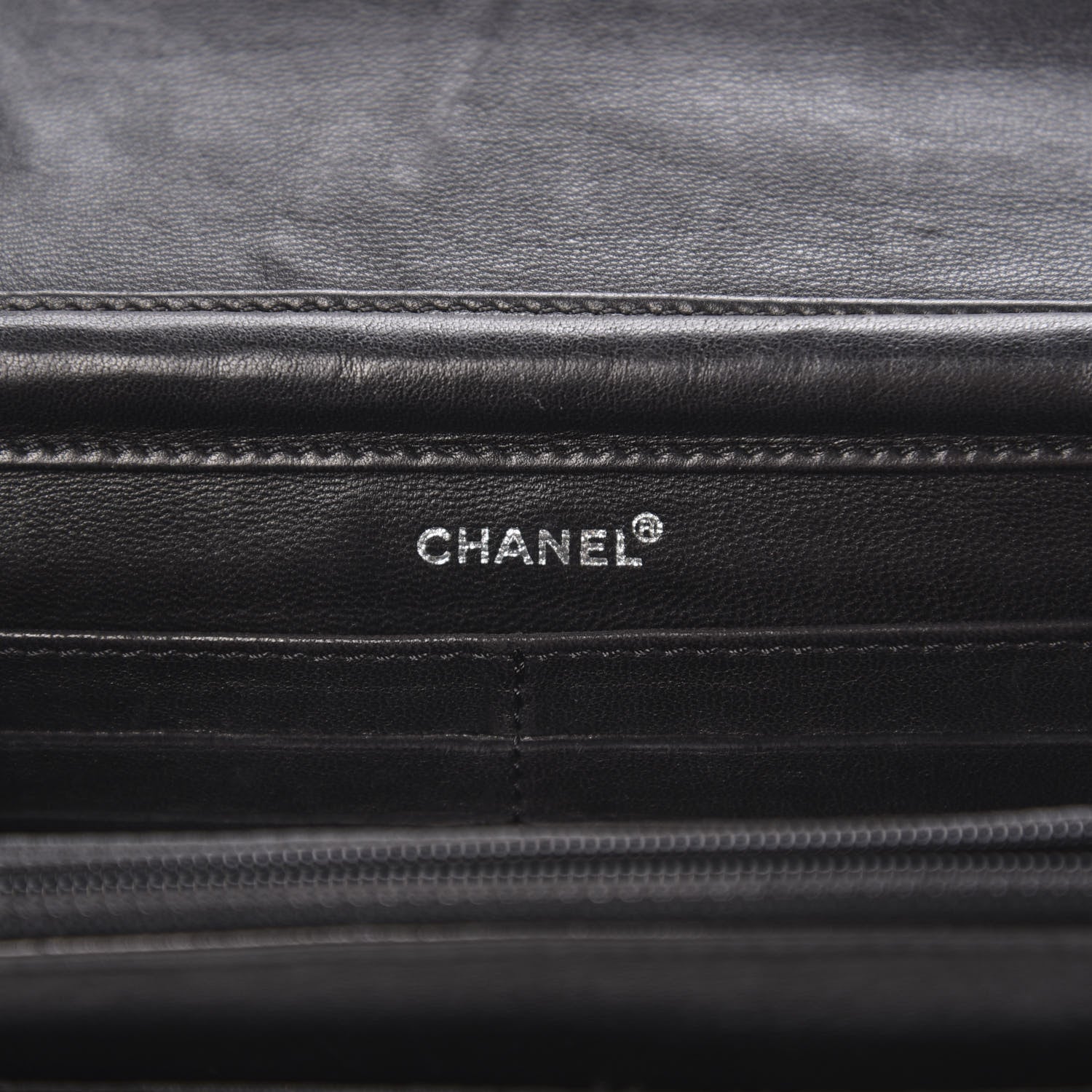 Chanel Denim Coco Wallet On Chain WOC Black 5 of 10