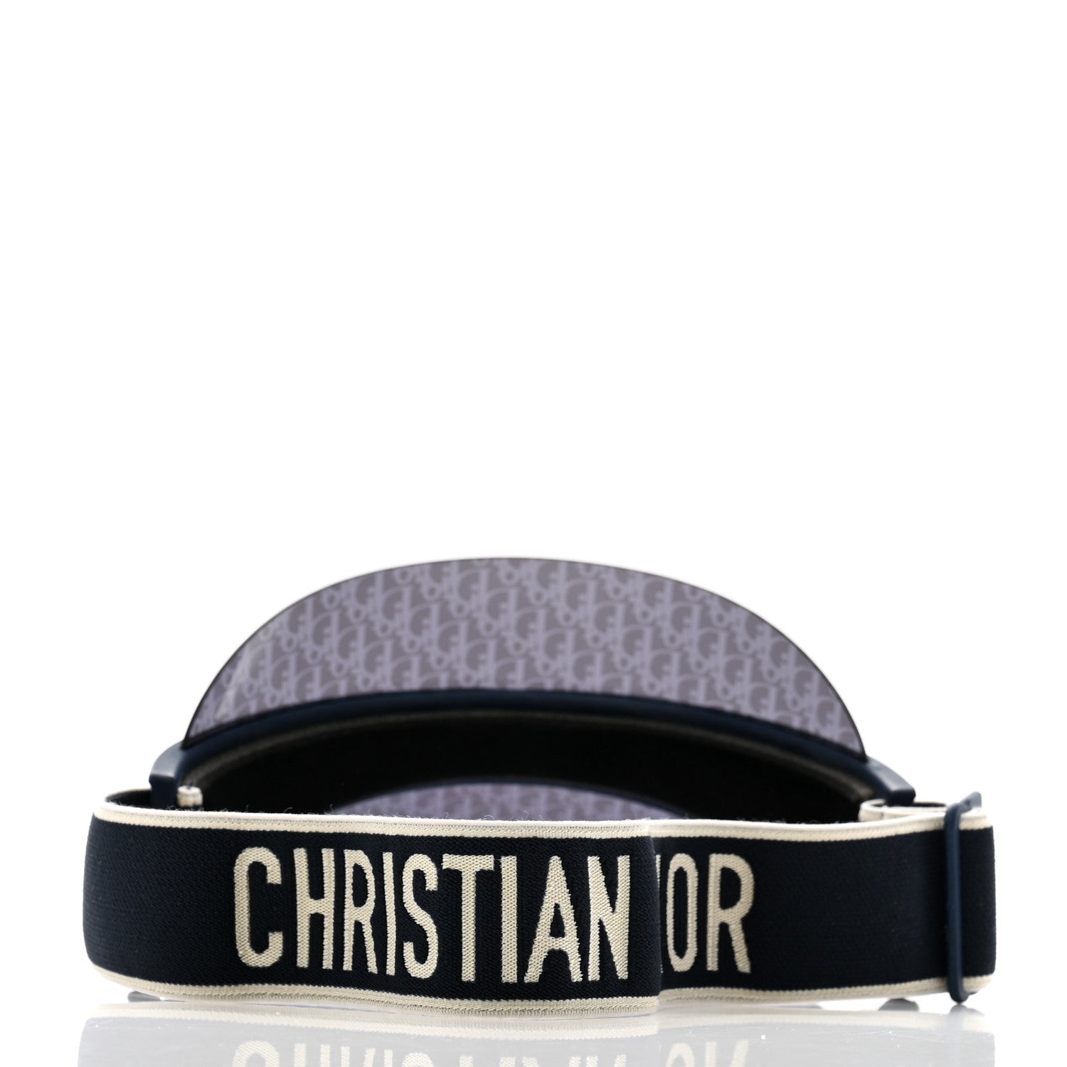 Christian Dior Oblique DiorClub V1U Sun Visor Blue 6 of 9