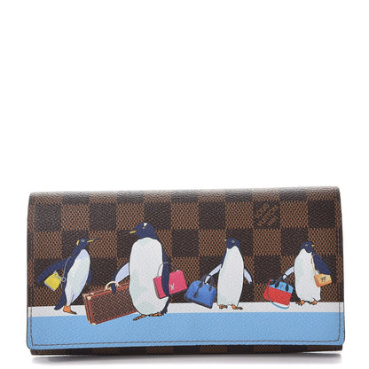 Louis Vuitton Damier Ebene 2017 Christmas Animation Sarah Wallet 1 of 8