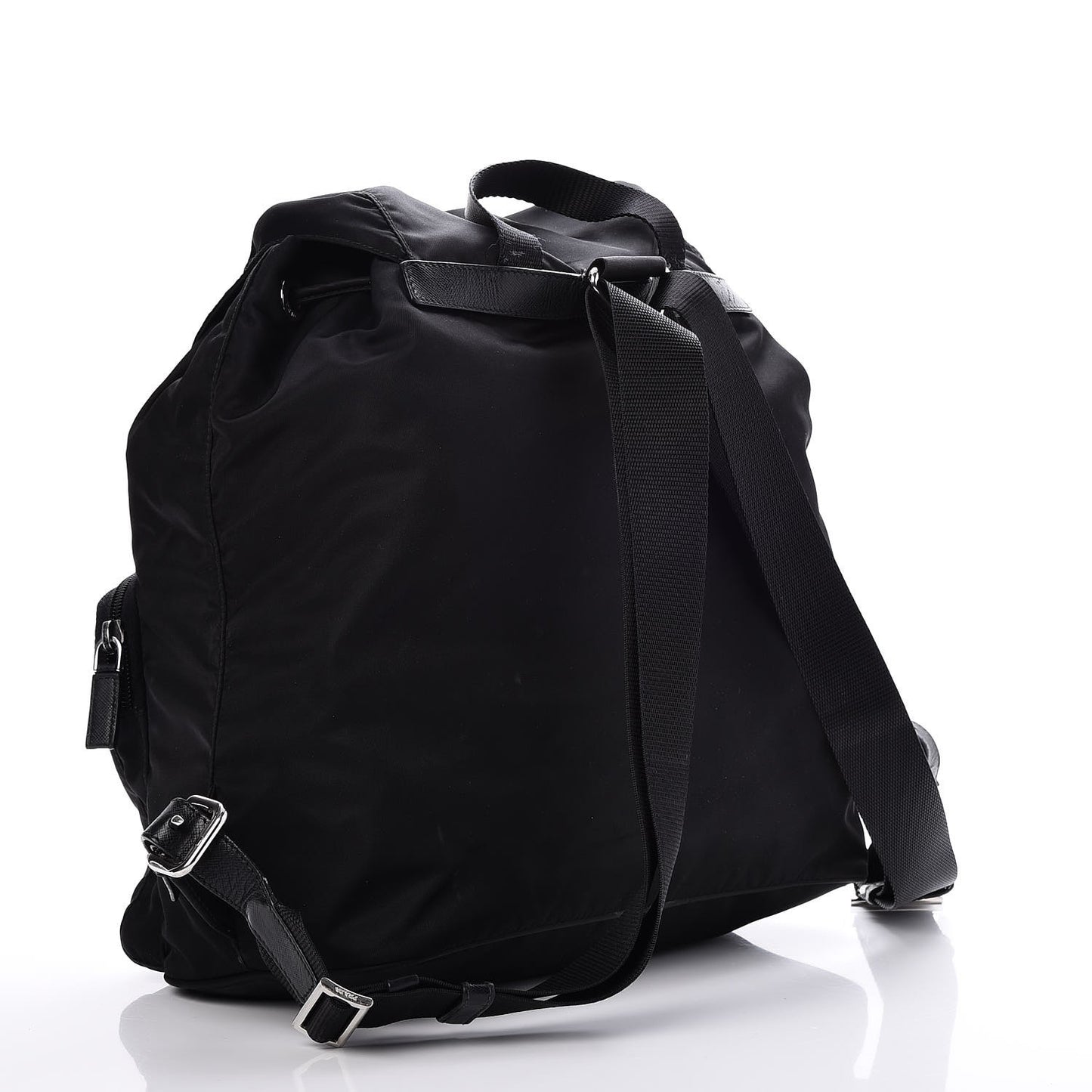 Tessuto Nylon Saffiano Vela Backpack Black