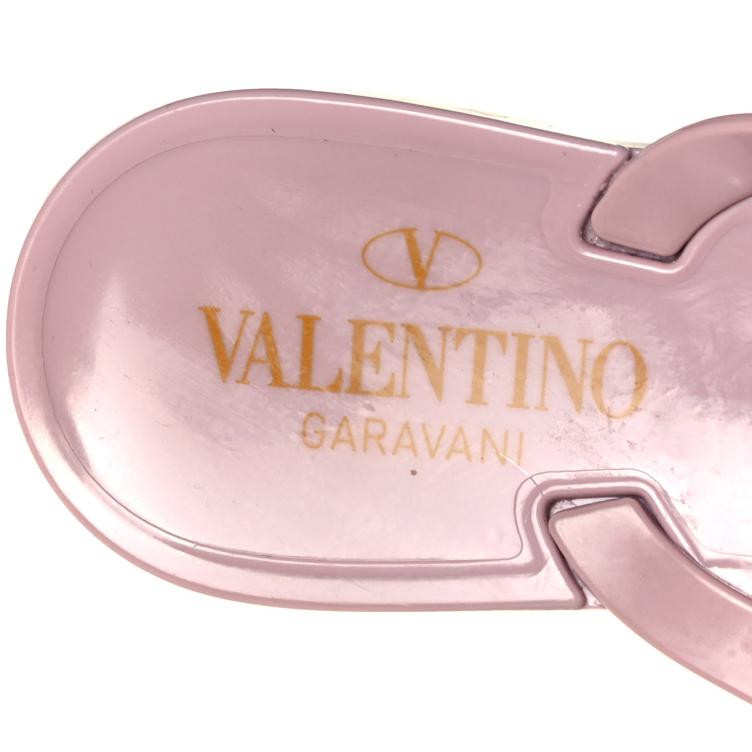 Valentino Garavani PVC Jelly Rockstud Bow Thong Sandals 38 Poudre 7 of 8