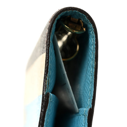 Louis Vuitton Monogram Groom Small Ring Agenda Cover Blue 8 of 9