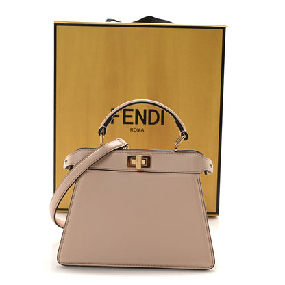 Fendi Shiny Nappa Plexiglass Petite Peekaboo I SEE U Satchel Light Rose 10 of 10