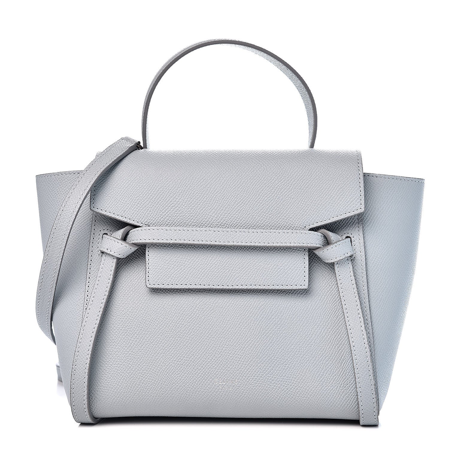 Celine Grained Calfskin Nano Belt Bag Cloud 1 of 9