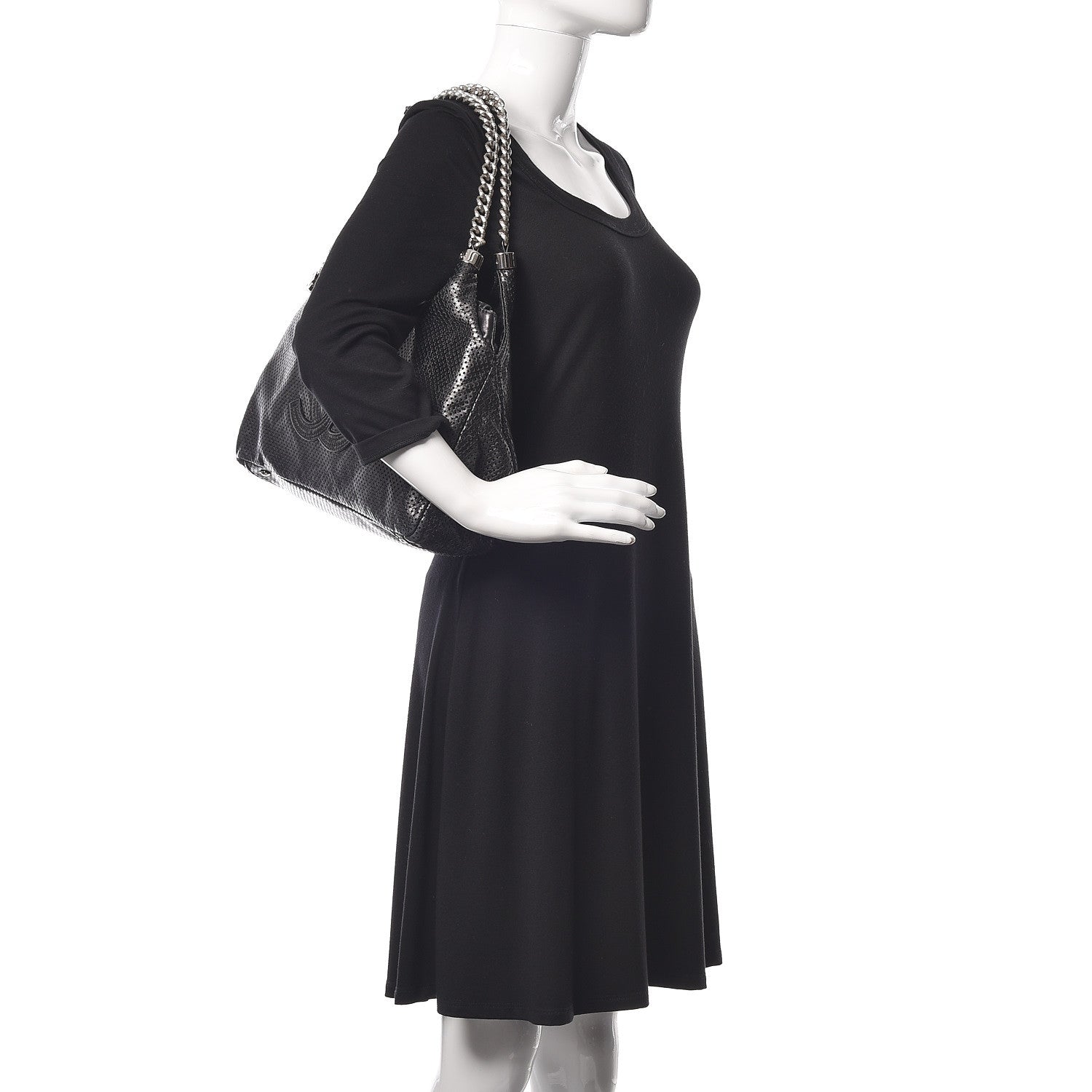 Chanel Calfskin Rodeo Drive Hobo Black 2 of 9
