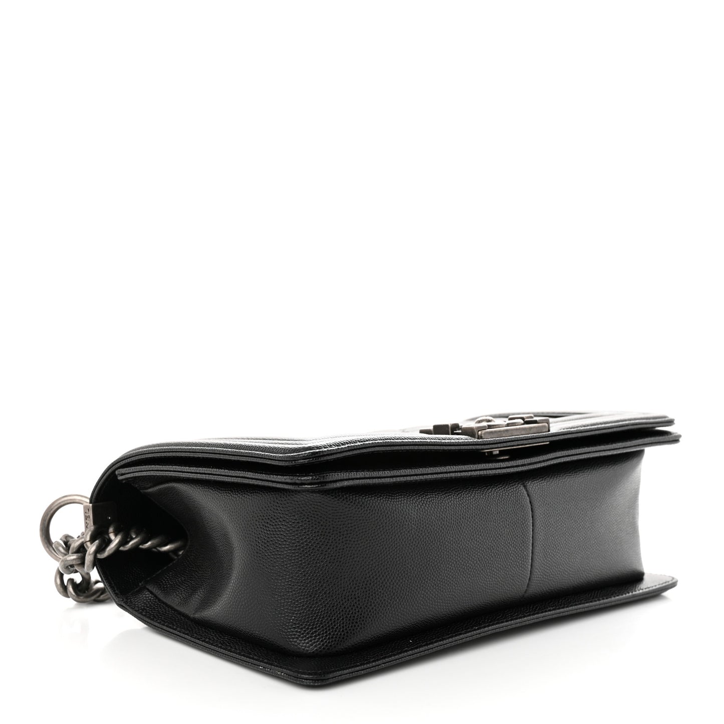 Caviar Quilted Medium Boy Flap Black