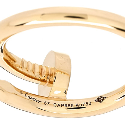 Cartier 18K Yellow Gold Juste Un Clou Ring 57 8 4 of 5