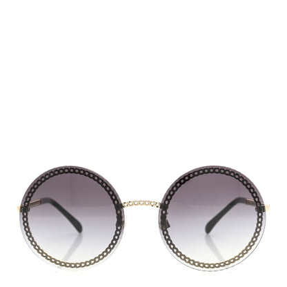 Chanel Round Chain Sunglasses 4245 Gold 2 of 8