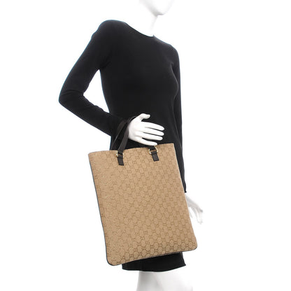 Gucci Metallic GG Plus Monogram Flat Vertical Tote 2 of 7