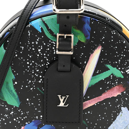 Louis Vuitton Calfskin Splash Print Petite Boite Chapeau Black 8 of 10