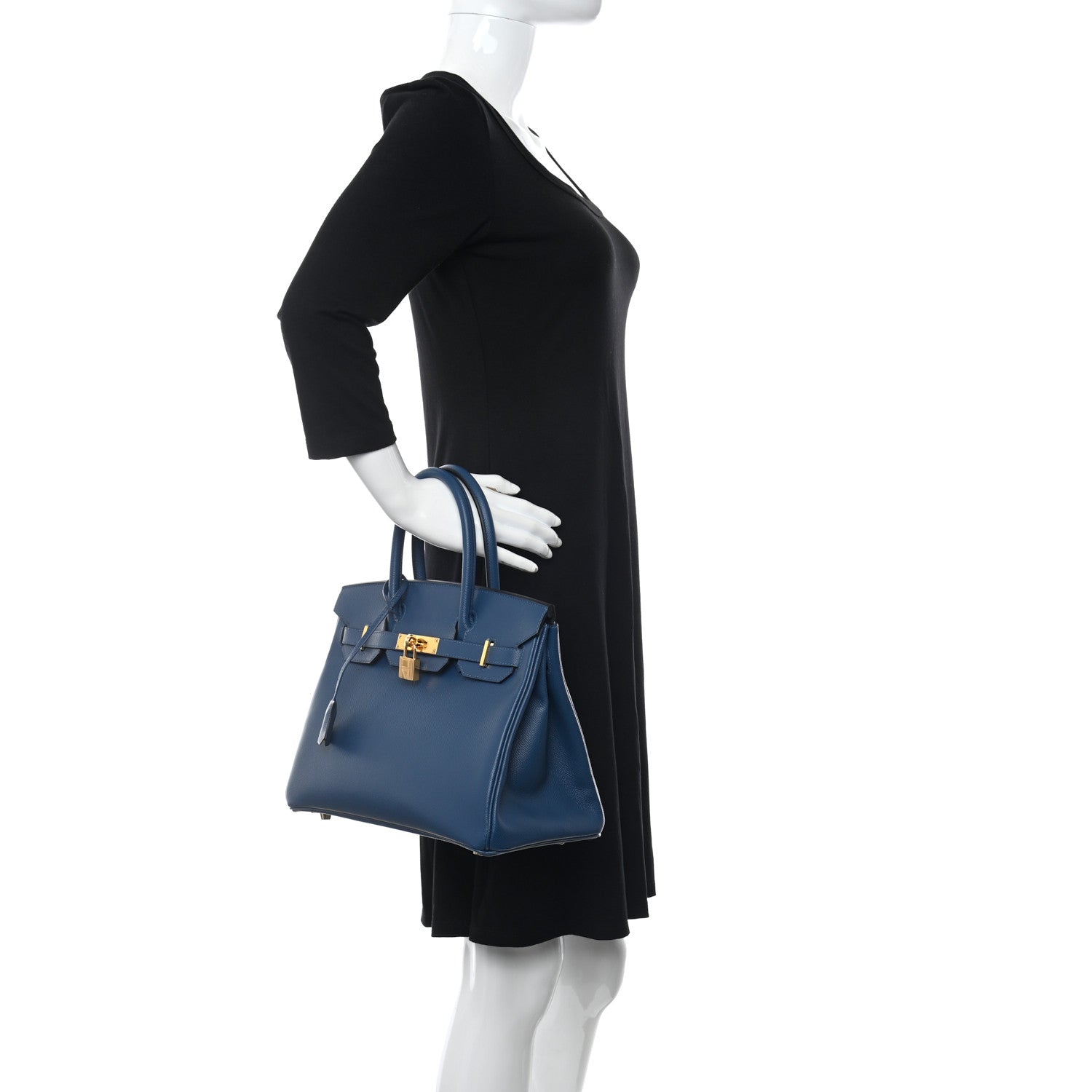 Hermes Epsom Birkin 30 Deep Bleu 2 of 11