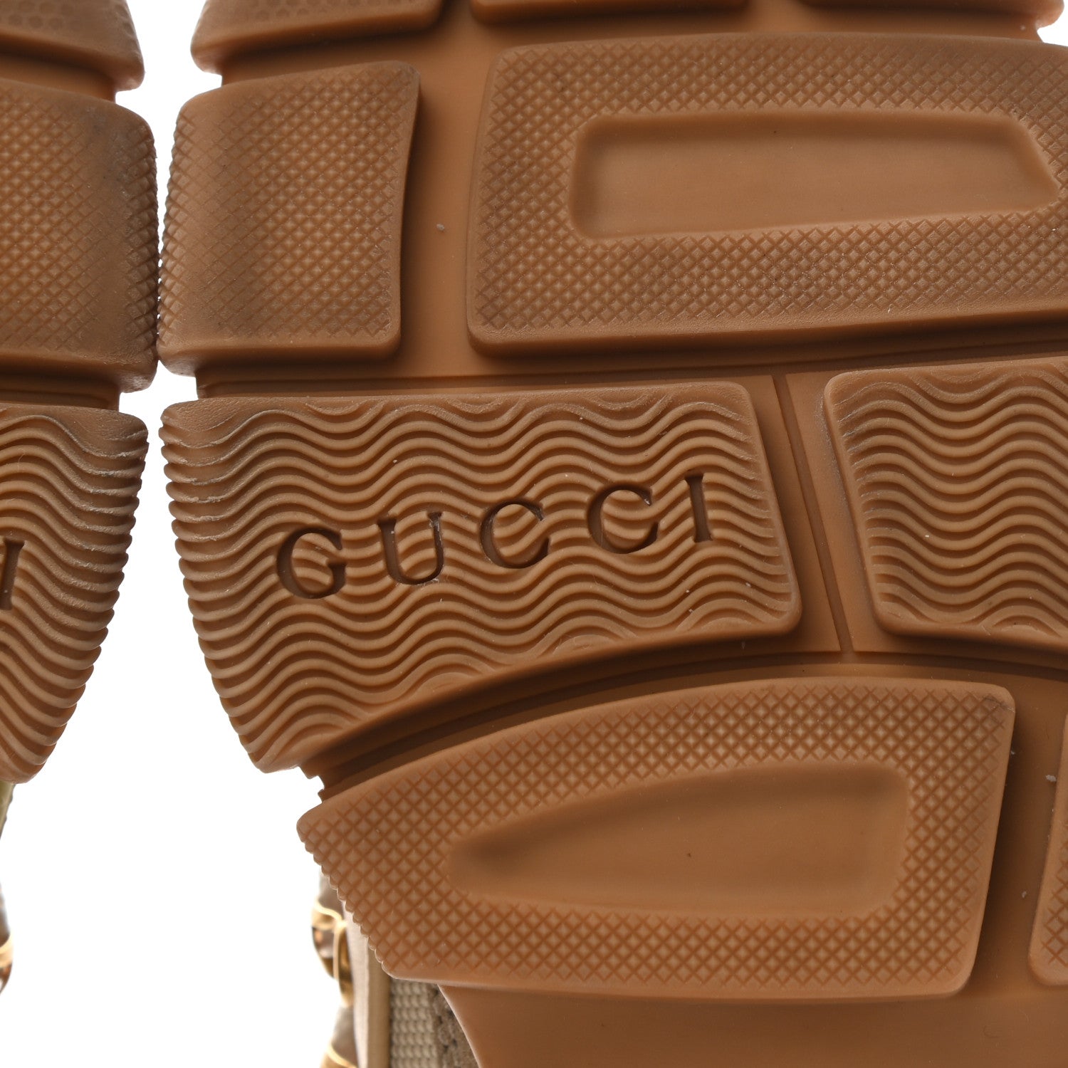 Gucci X SEGA Mesh Canvas Calfskin Womens Flashtrek Sneakers 36 Mystic White Oatmeal Sand Storm 6 of 8