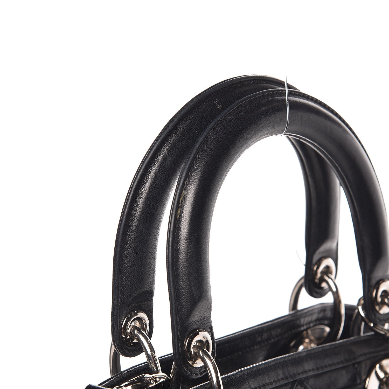Christian Dior Lambskin Cannage Medium Granville Tote Black 10 of 16