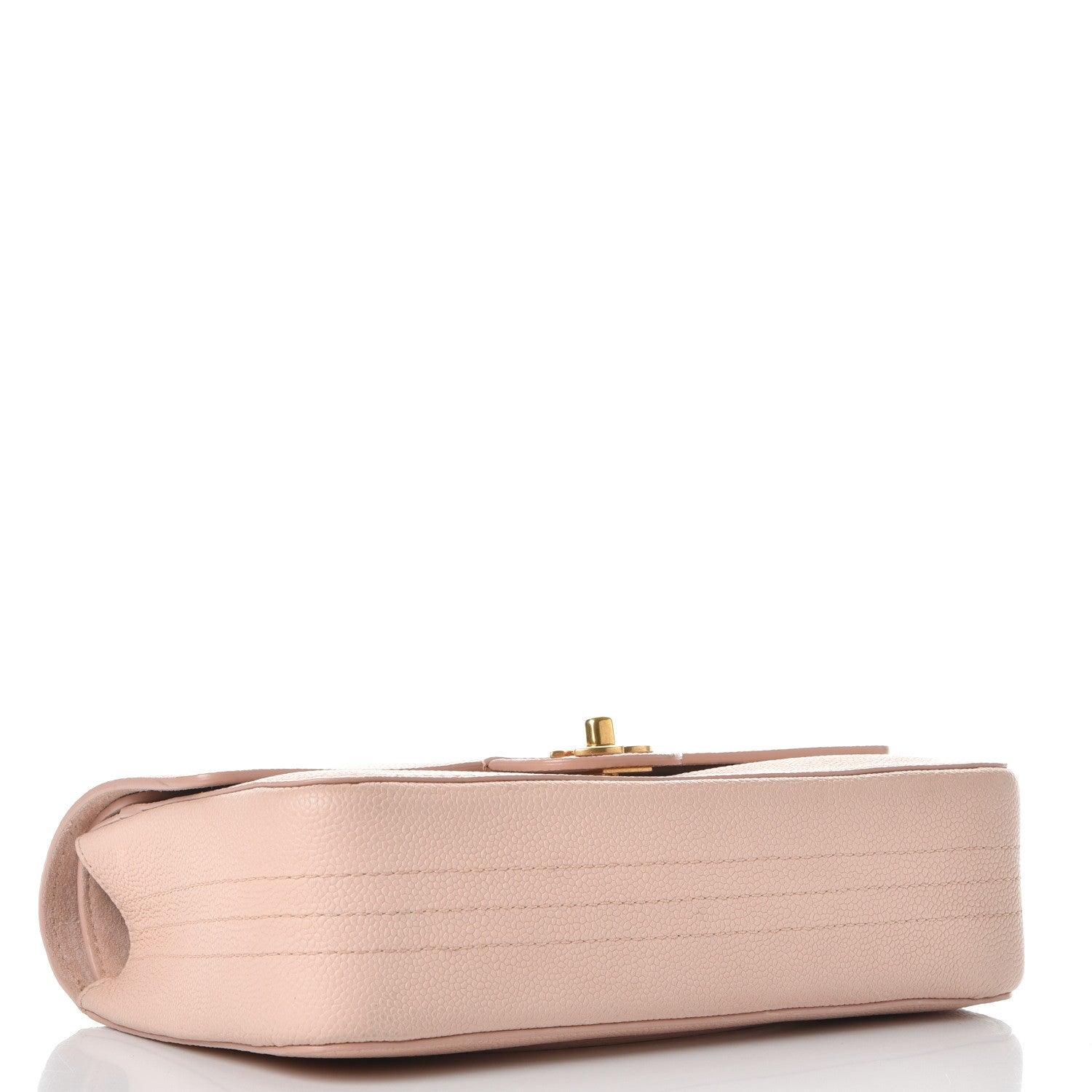 Chanel Grained Calfskin Medium Classic Pure Double Flap Nude 5 of 10