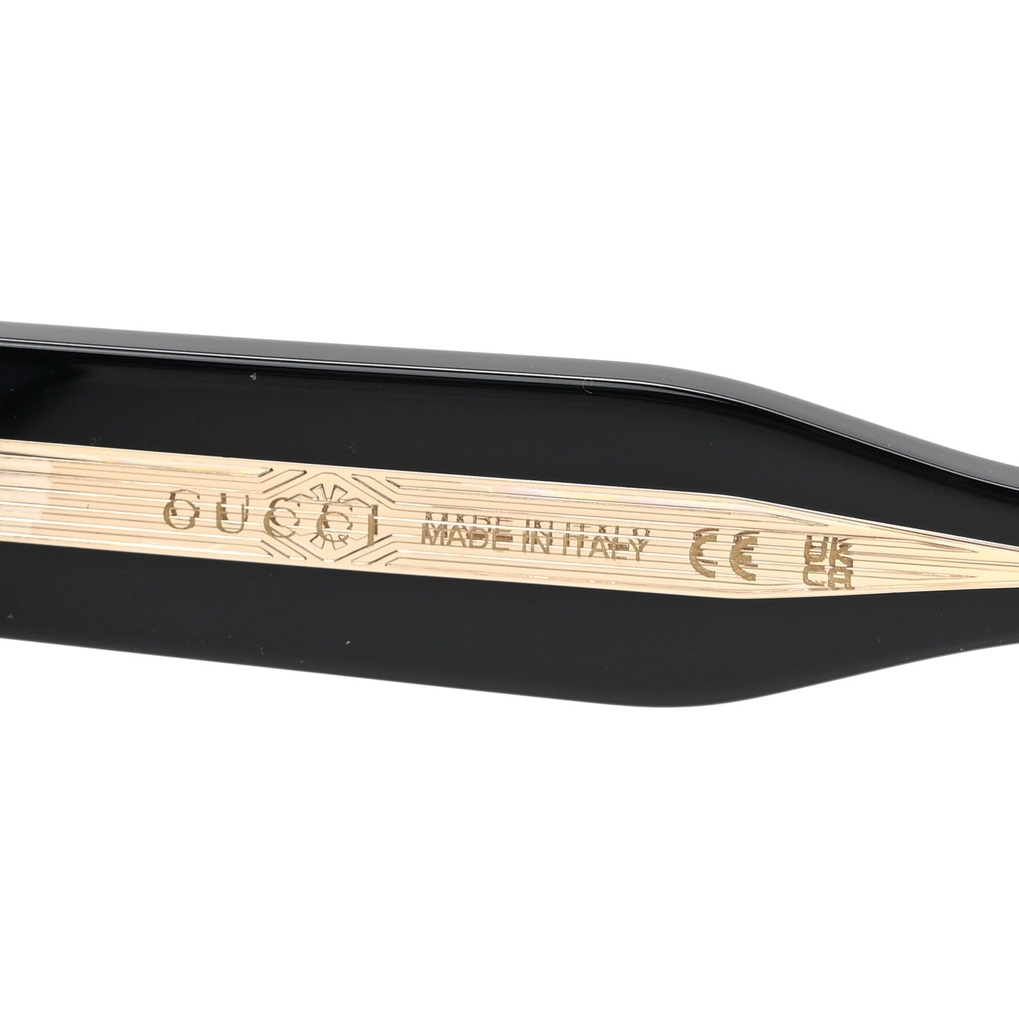 Acetate Rectangle Frame Sunglasses GG1218S Black