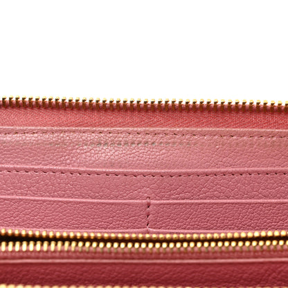 Miu Miu Goatskin Madras Zip Around Wallet Rosa 7 of 9