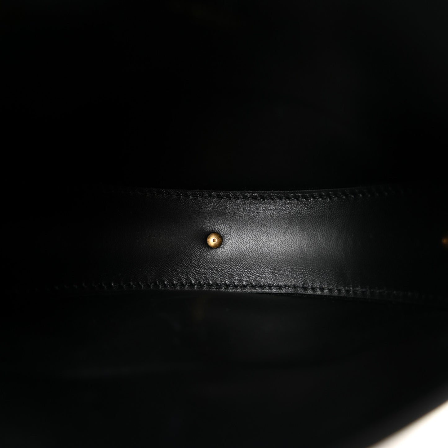 Lambskin Bridle Calfskin Runway Clutch Black