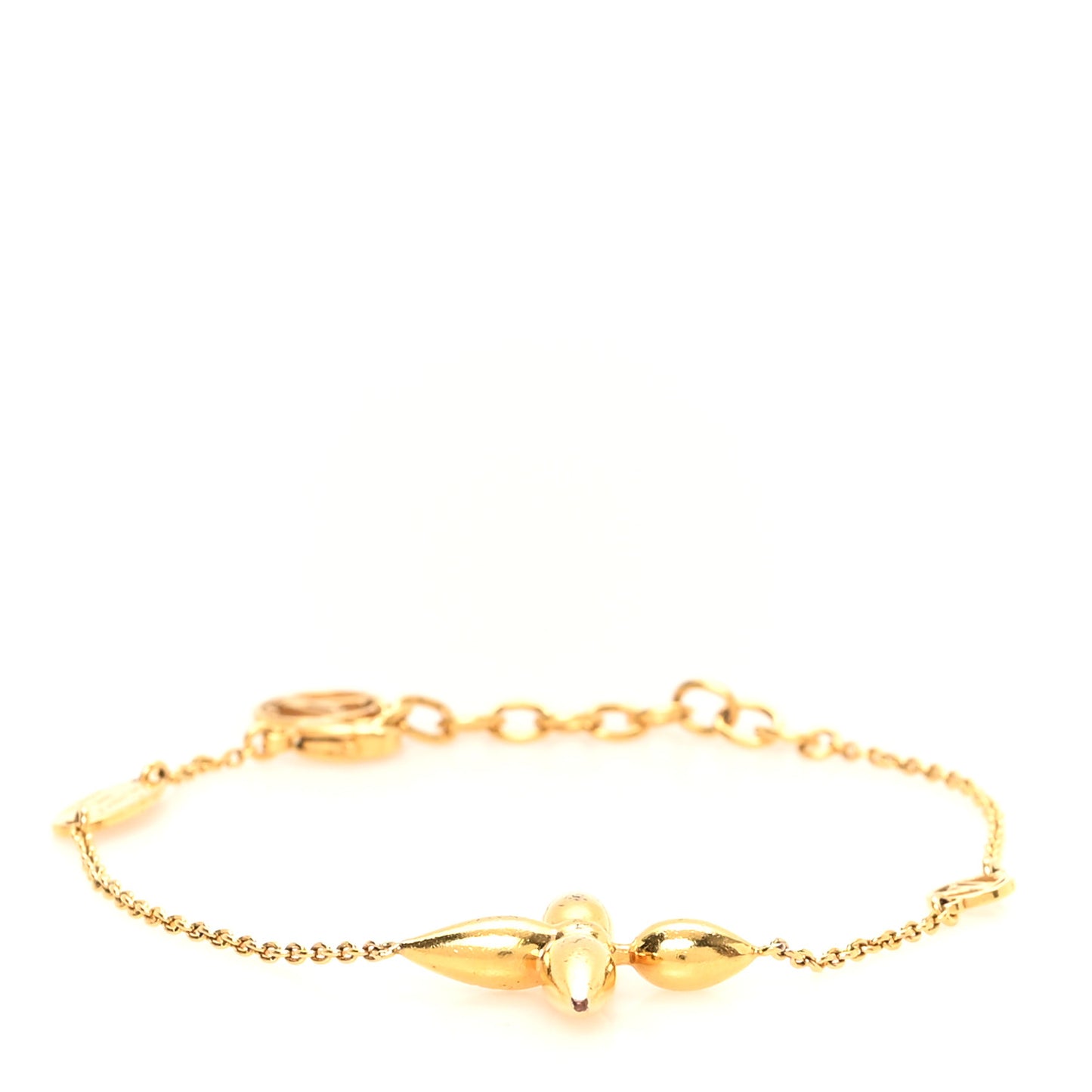 Metal Louisette Charm Bracelet Gold