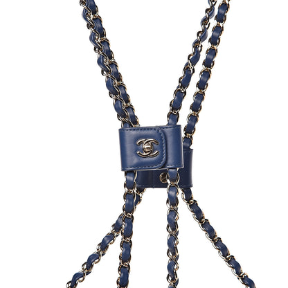 Chanel Denim Quilted Side Packs Blue 12 of 13