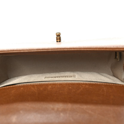 Chanel Caviar Quilted Medium Boy Flap Light Brown 4 of 8