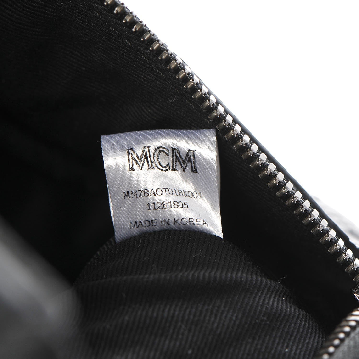 MCM Calfskin Ottomar Monogram Belt Bag Black 7 of 11