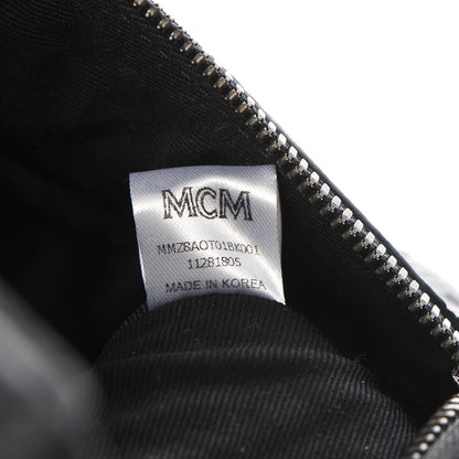 MCM Calfskin Ottomar Monogram Belt Bag Black 7 of 11