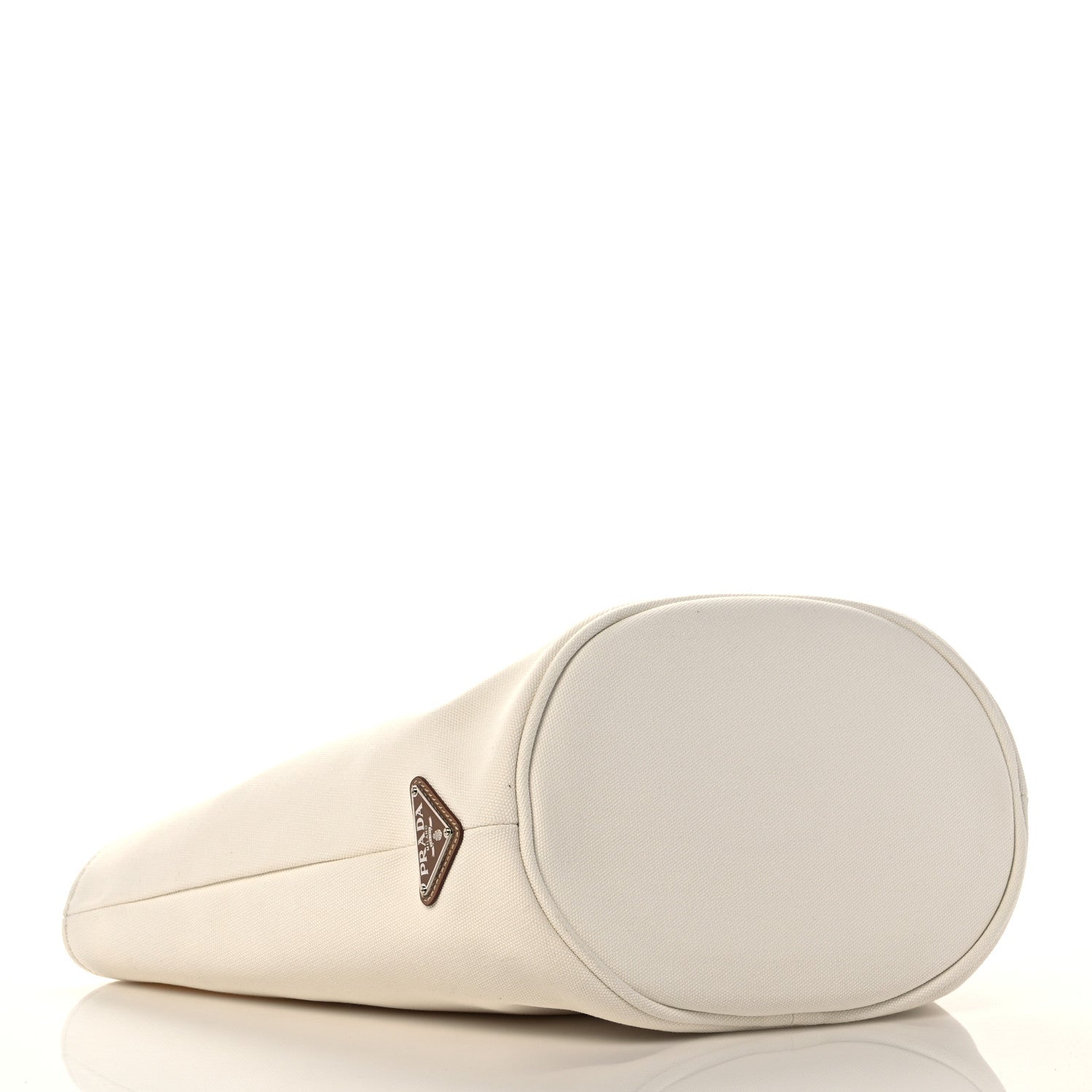 Prada Canapa Small Shopping Tote White 4 of 9