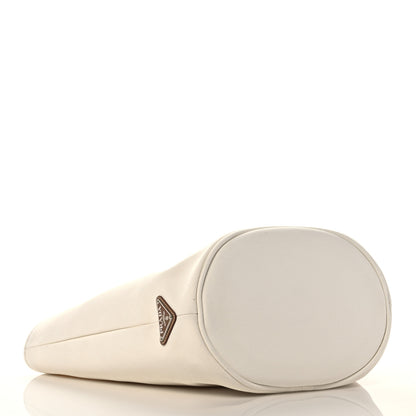 Prada Canapa Small Shopping Tote White 4 of 9