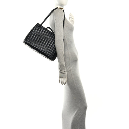 Bottega Veneta Nappa Intrecciato Medium Andiamo Shoulder Bag Black 2 of 10