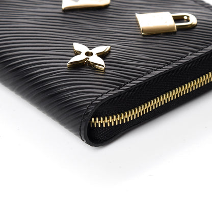 Louis Vuitton Epi Love Lock Zippy Coin Purse Black 6 of 9