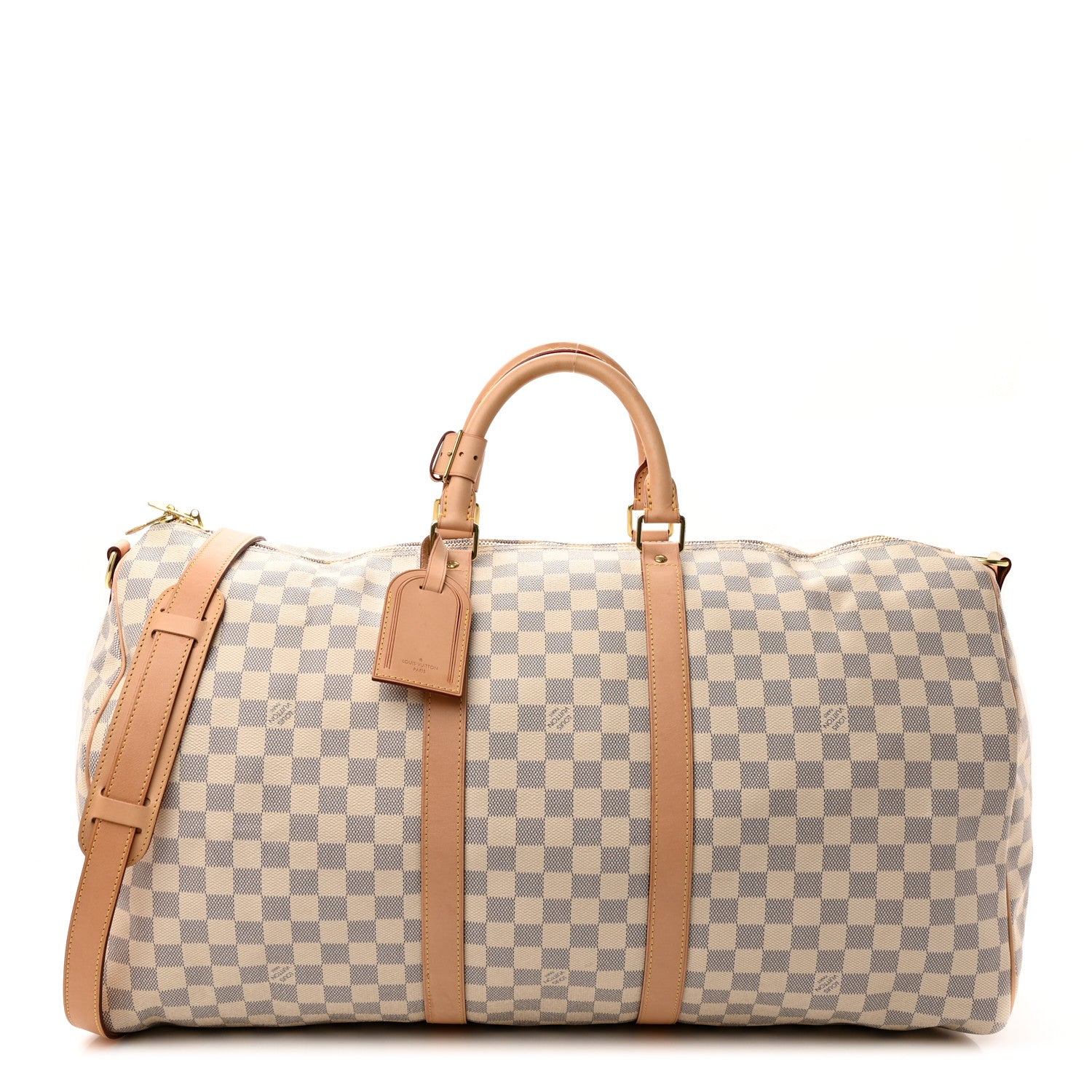 Louis Vuitton Damier Azur Keepall Bandouliere 55 1 of 17