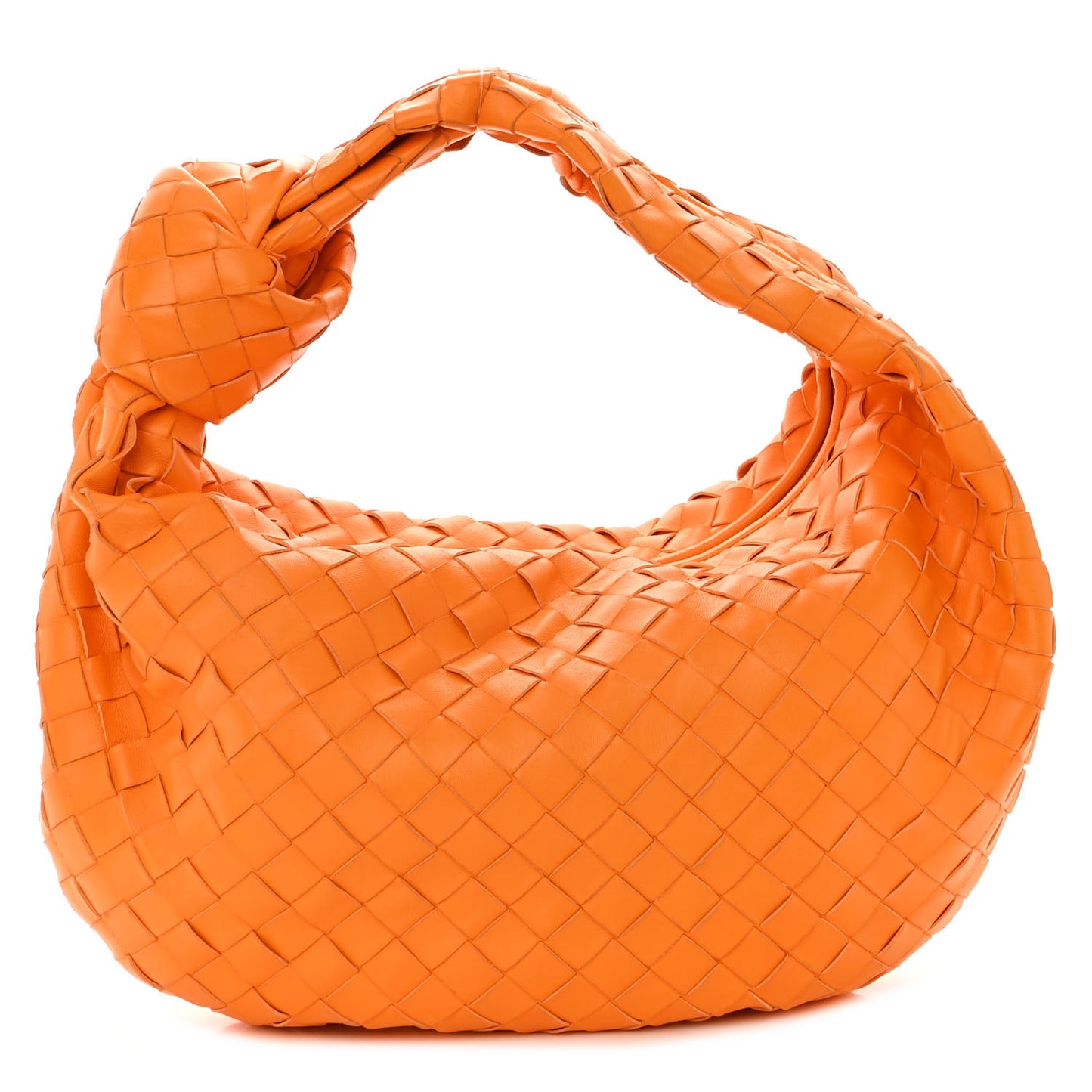 Nappa Intrecciato Teen Jodie Hobo Orange