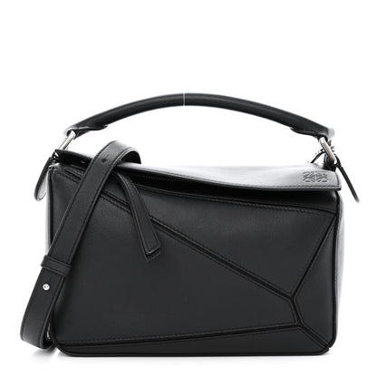 Loewe Calfskin Small Puzzle Bag Black 1 of 11