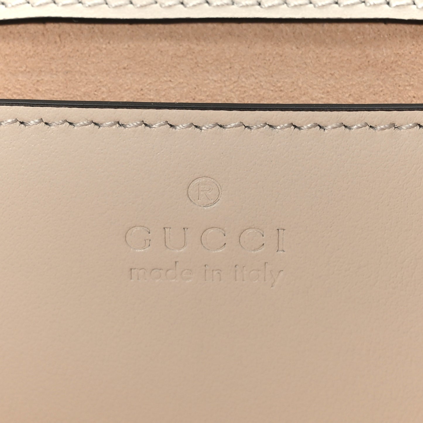 Calfskin Matelasse Aria Mini GG Marmont Shoulder Bag Mystic White