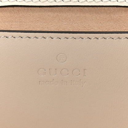 Gucci Calfskin Matelasse Aria Mini GG Marmont Shoulder Bag Mystic White 6 of 9