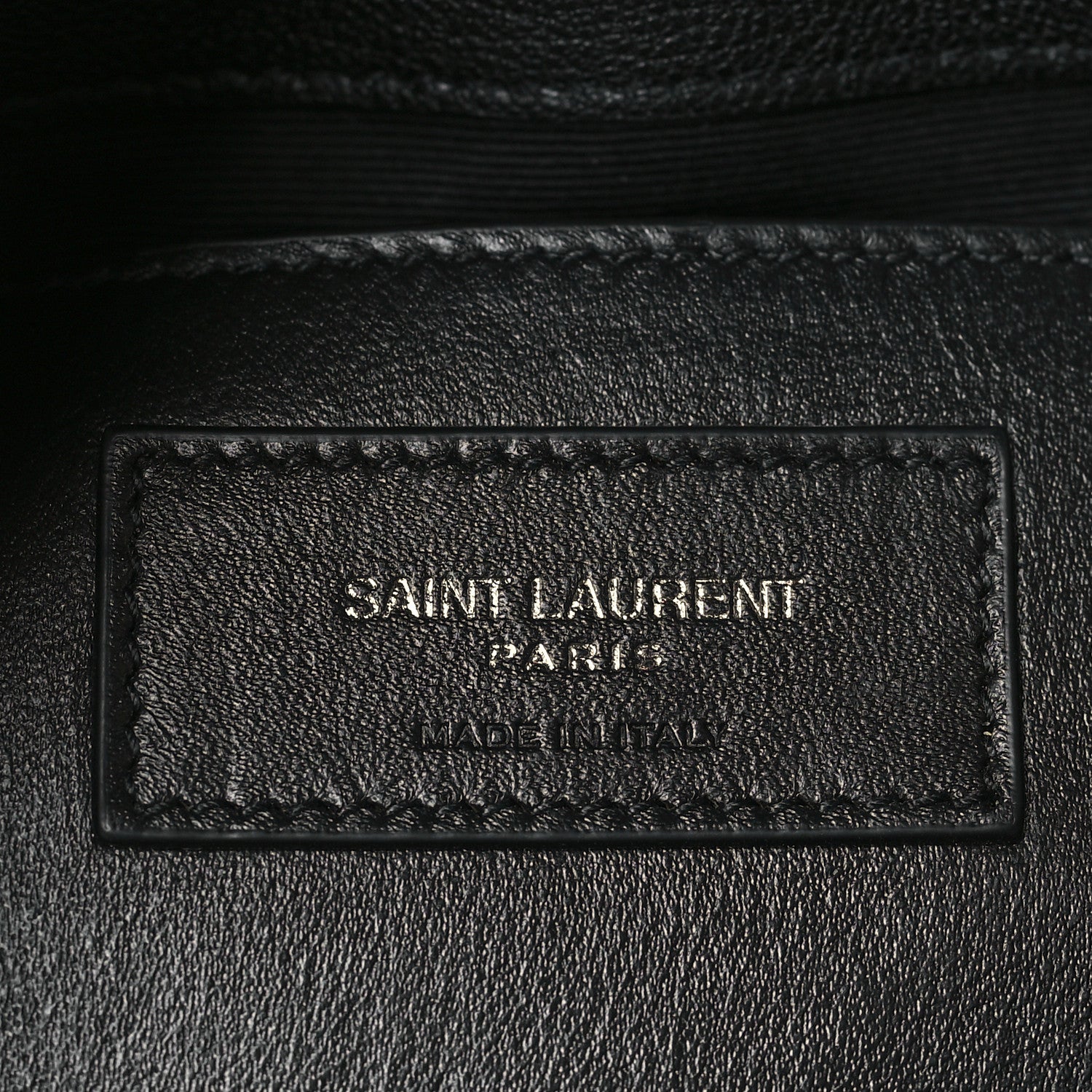 Saint Laurent Sheepskin Matelasse Chevron Monogram Medium College Bag Black 6 of 10