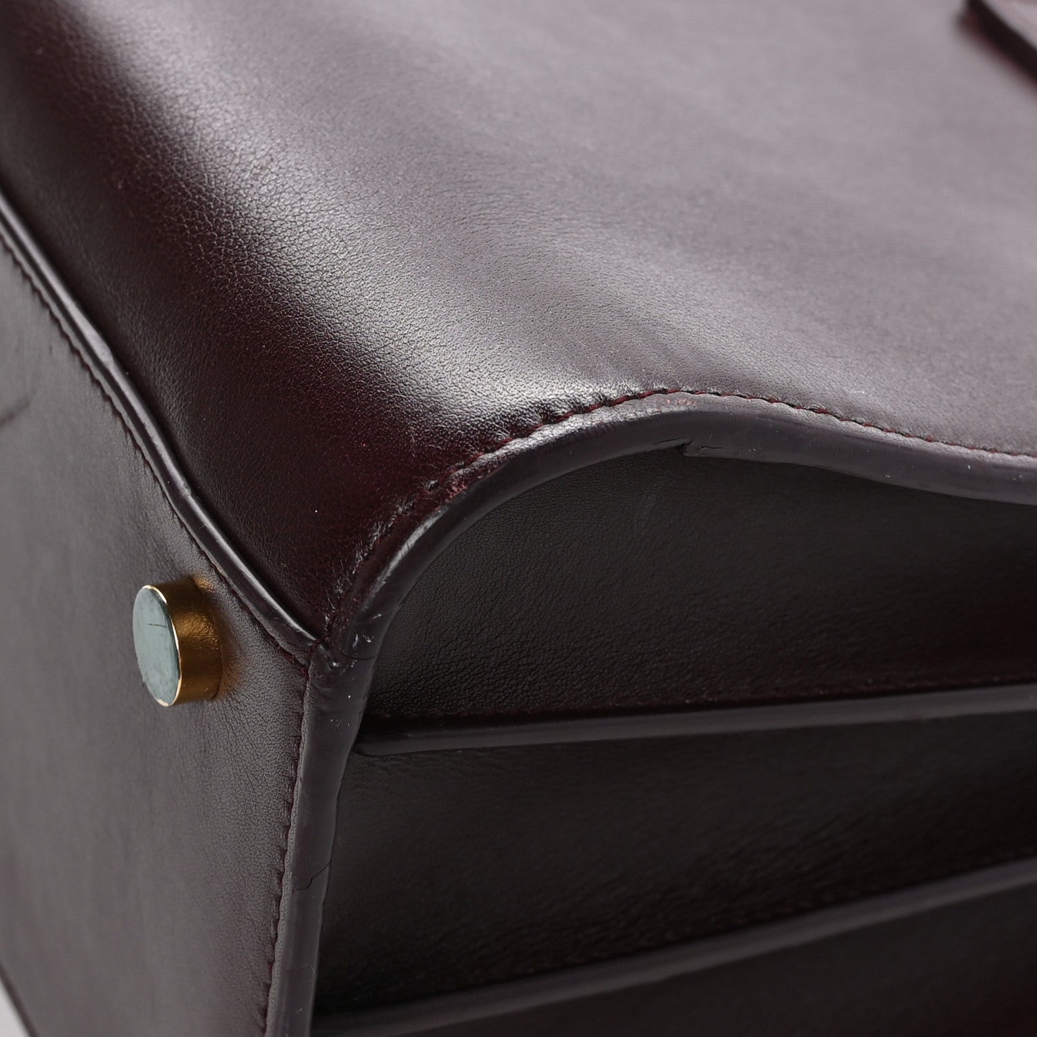 Saint Laurent Grained Calfskin Small Classic Sac De Jour Bordeaux 10 of 16